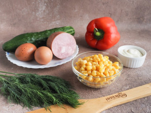 Салат с перцем и кукурузой - фото шаг 1